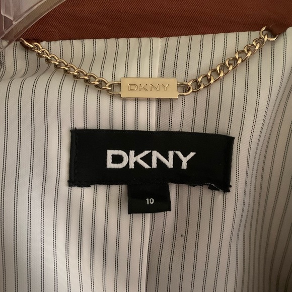 DKNY Rust Double Breasted Blazer - Picture 3 of 4
